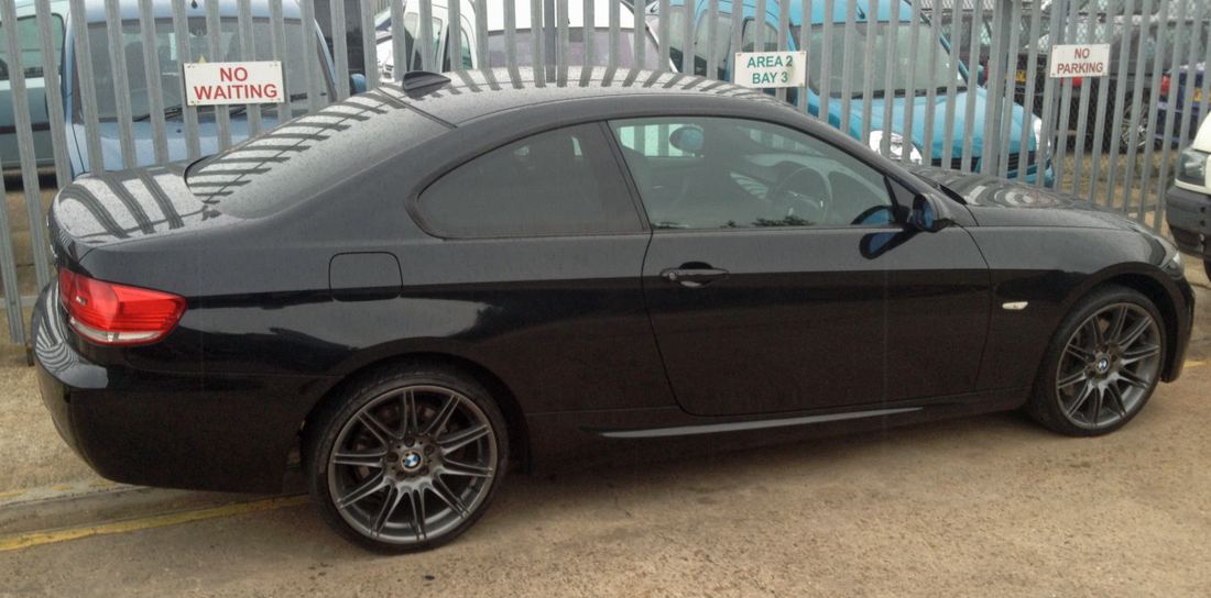 BMW 3 Series alloy wheel refurbished in gunmetal