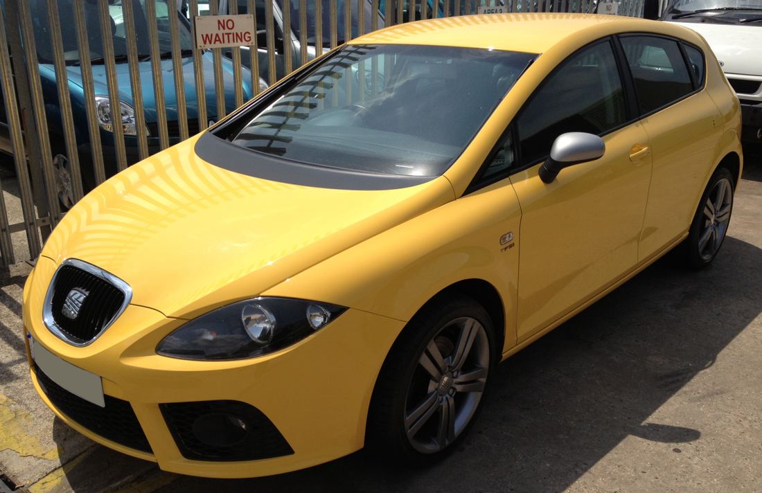 Seat alloy wheel refurbished in gunmetal